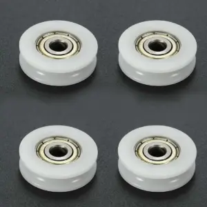 roda polia nylon ranhura u