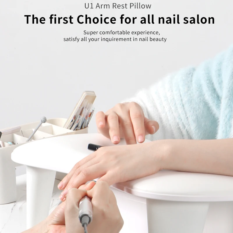 Travesseiro de Mão Portátil para Manicure PU - Imagem 2