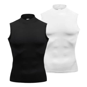 camisa compressão masculina gola alta