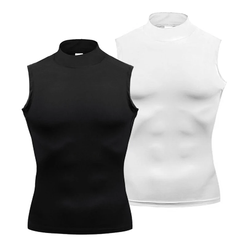 camisa compressão masculina gola alta
