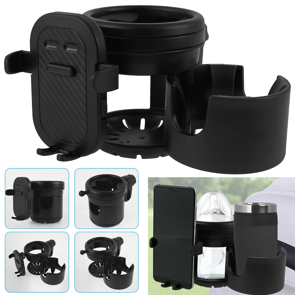 suporte de copo universal para carrinho de bebê