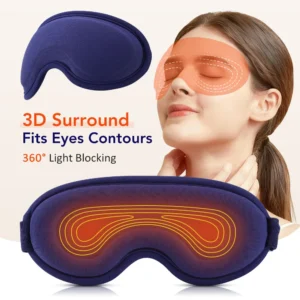 máscara de olho aquecida 3d