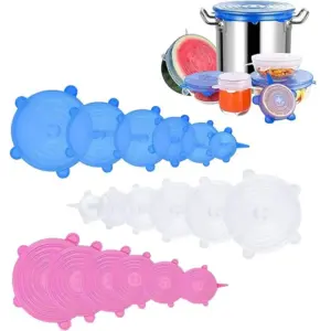 capa de silicone reutilizável para alimentos