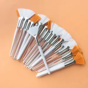 pincel máscara facial leque