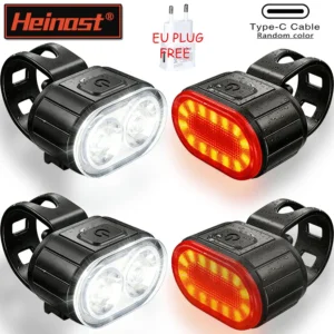 luz de bicicleta recarregável USB