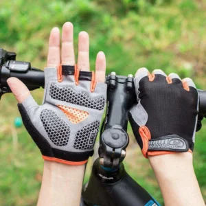 luvas ciclismo meio dedo acolchoada