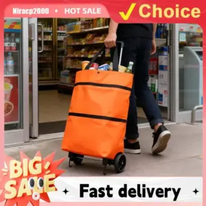 saco de compras dobrável com rodas