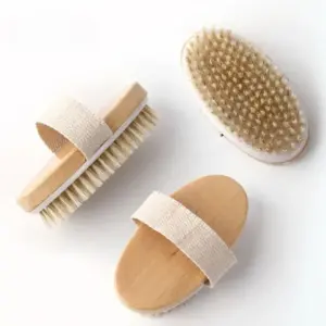 escova de massagem corporal pele seca