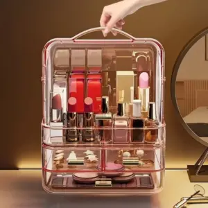 organizador de maquiagem com gavetas