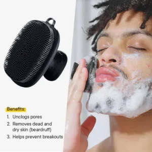 escova de limpeza facial de silicone manual