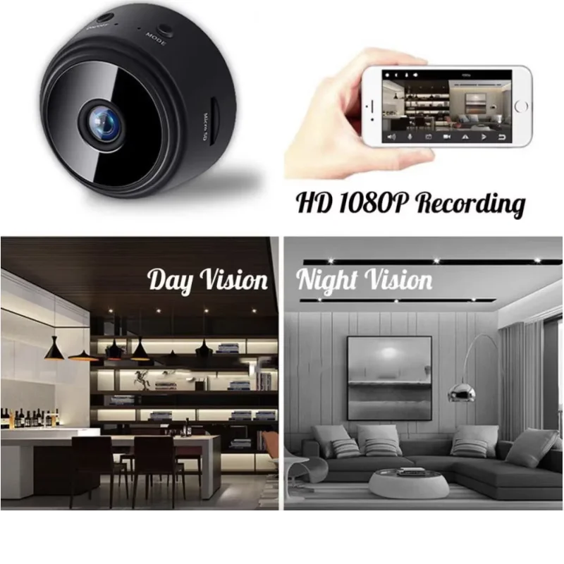 Câmera WiFi A9 Mini Gravador de Vídeo Segurança 4K HD - Imagem 5
