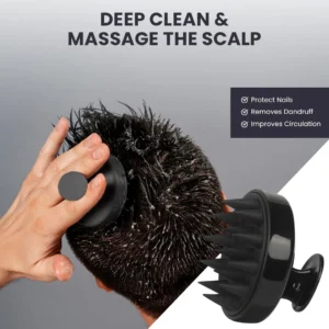 massageador de couro cabeludo silicone