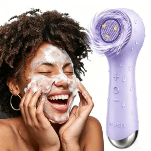 escova facial rotativa de silicone