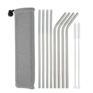 canudos de metal reutilizáveis