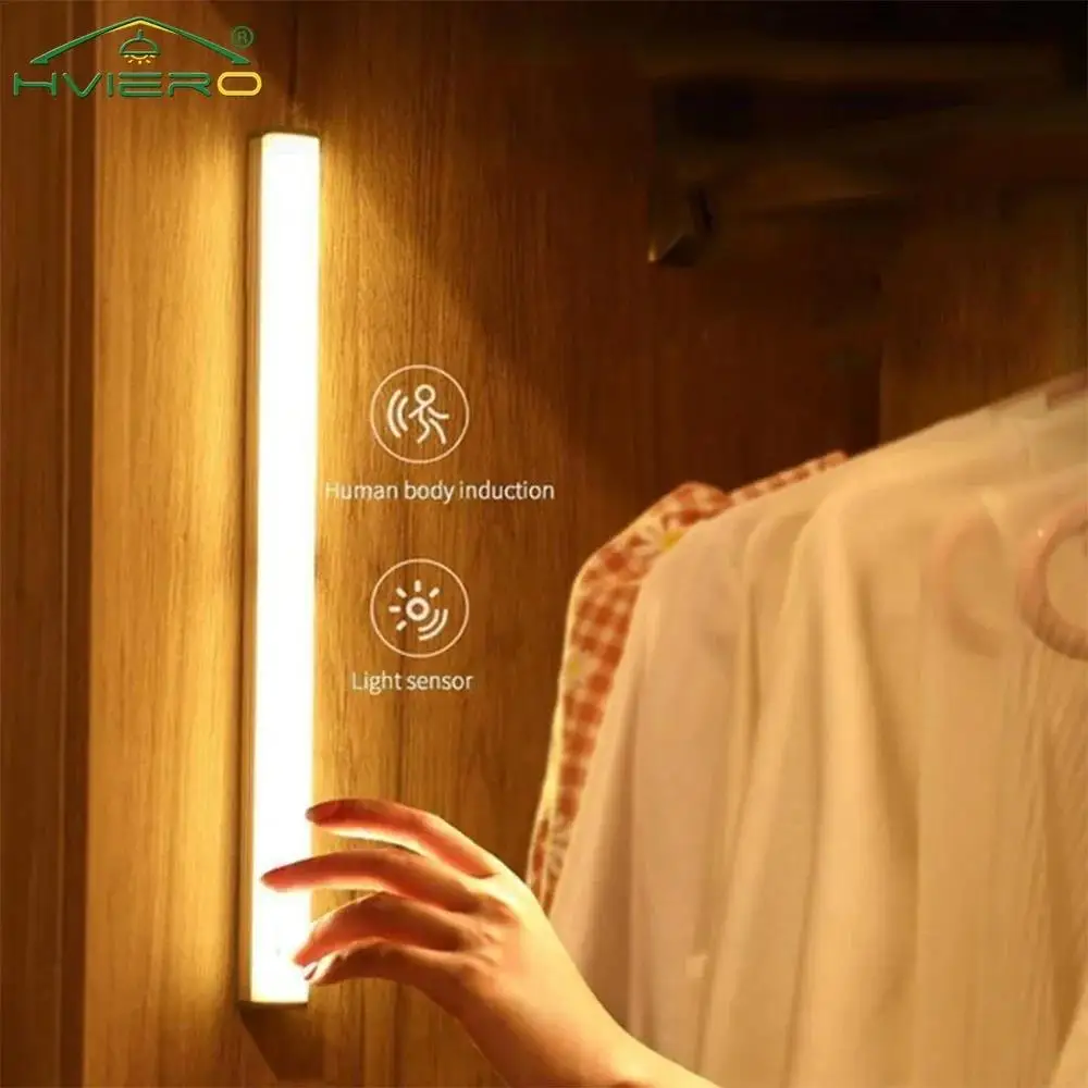Lâmpada Noturna LED Sensor de Movimento Recarregável USB Magnética - Imagem 2