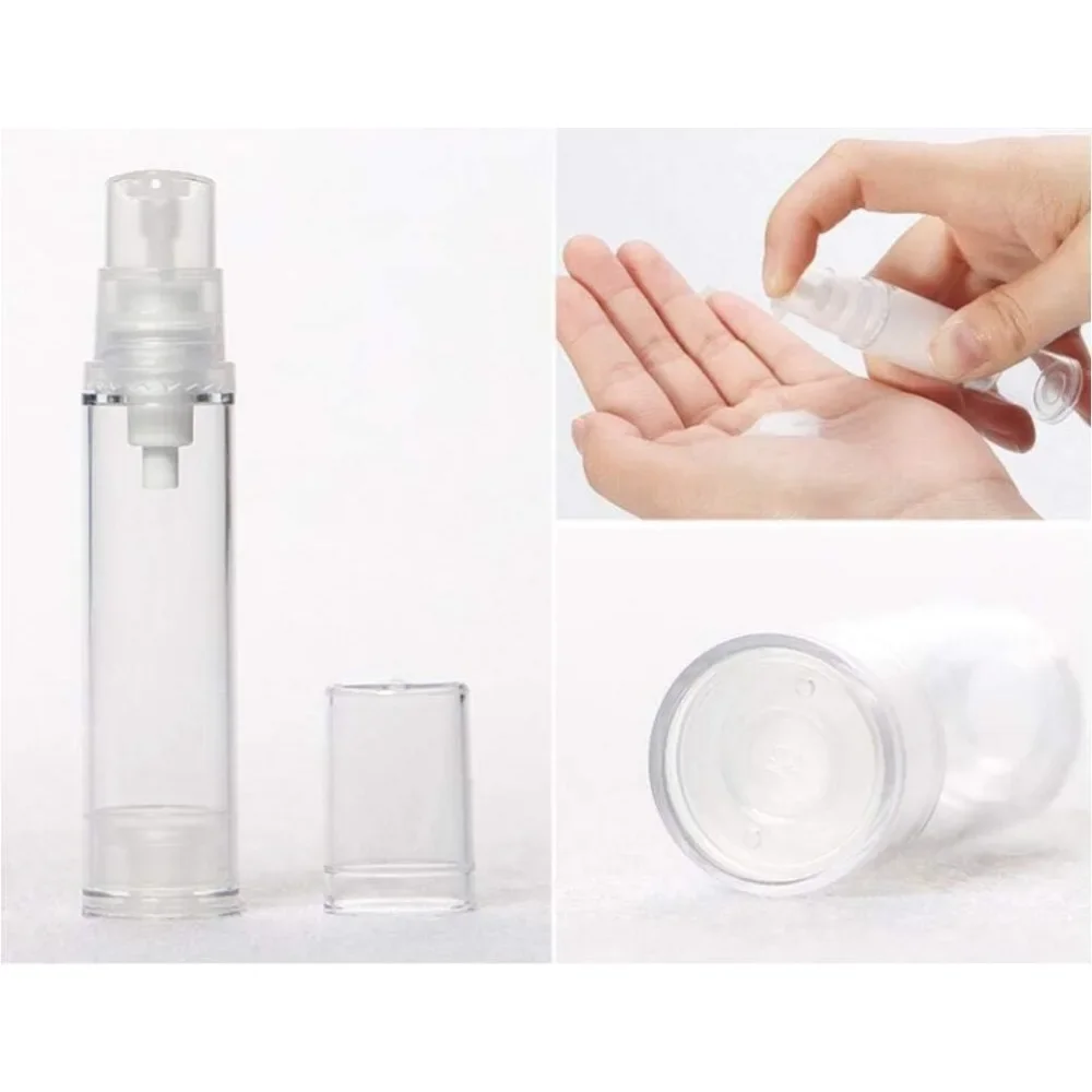 Frasco Vazio Loção Pump Airless Plástico Translúcido 5 ml - Imagem 4