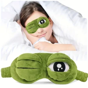 máscara de dormir 3d sapo