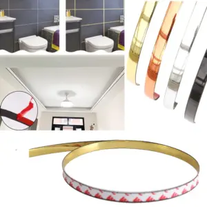 fita adesiva decorativa PVC dourada