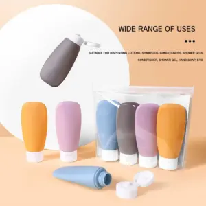 garrafa de viagem de silicone