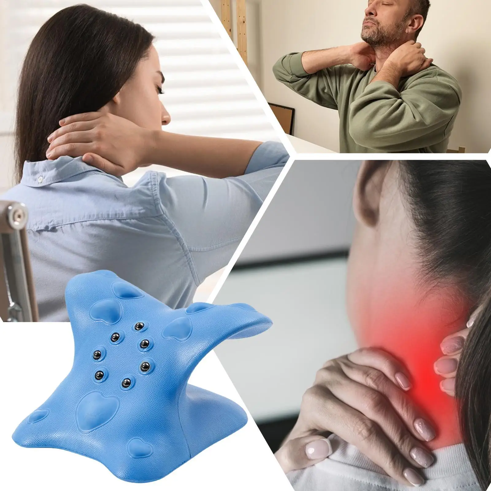 Maca de massagem pescoço e ombro para tração cervical - Imagem 4