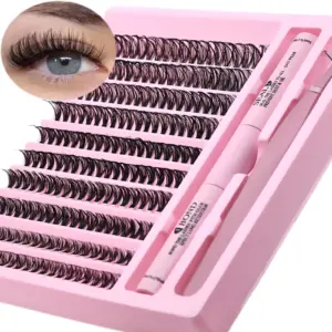 kit cílios postiços individuais curvatura D