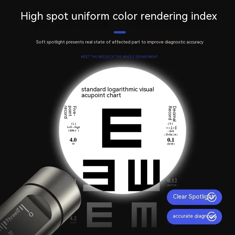 Lanterna Clínica LED Recarregável USB-C com Luz Branca e Amarela - Imagem 6