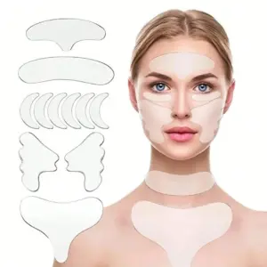 conjunto de remendos de silicone para pele