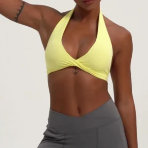 sutiã esportivo feminino gola halter
