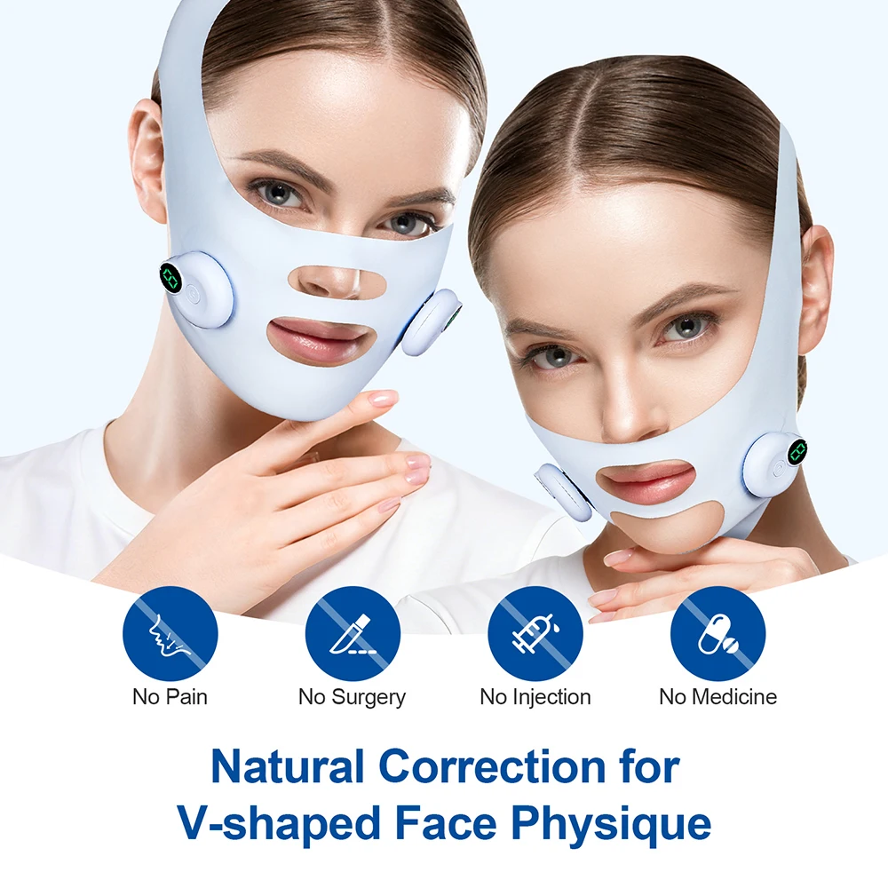 Faixa Elétrica Facial Modeladora em V com Controle Remoto - Imagem 5