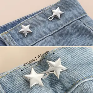clipe ajustável botão jeans