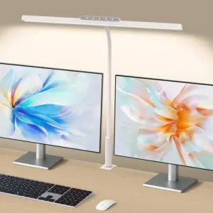 lâmpada de mesa led com braçadeira