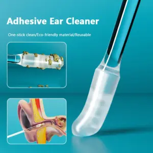 removedor de cera de ouvido silicone adesivo