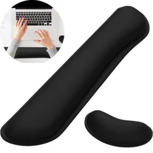 almofada de descanso de pulso para teclado e mouse