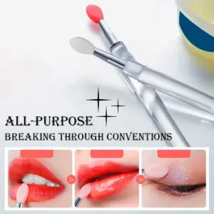 escova labial de silicone portátil