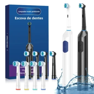escova de dentes elétrica rotativa