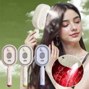 escova elétrica cabelo spray luz vermelha