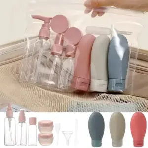 conjunto de recipientes de viagem