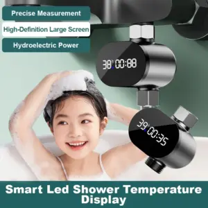chuveiro inteligente com display de temperatura