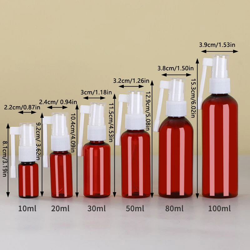 Frasco Spray Nasal 10-100ml PET Marrom Escuro - Imagem 6
