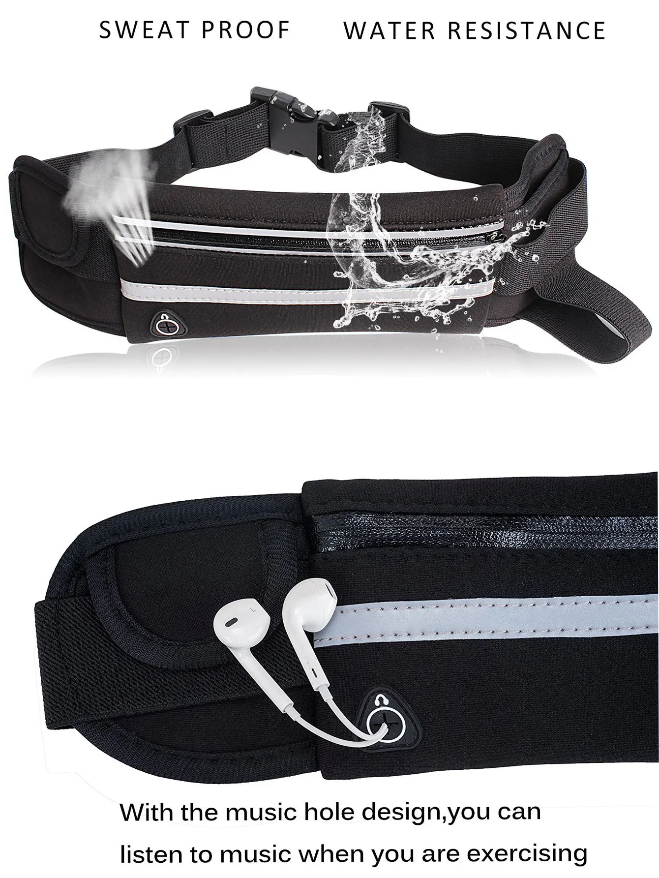 Bolsa de Cintura para Corrida Fitness - Variedade de Cores - Imagem 2