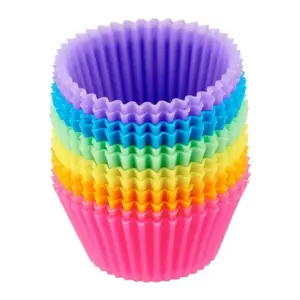 forma de silicone redonda cupcake