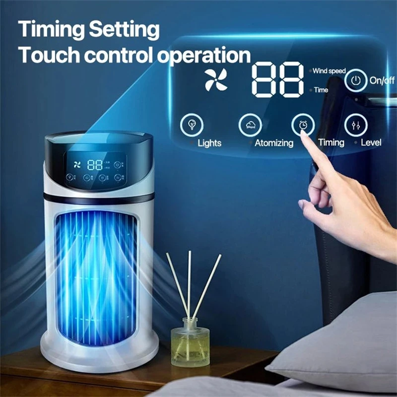 Mini Ar Condicionado Portátil USB Branco - Imagem 2