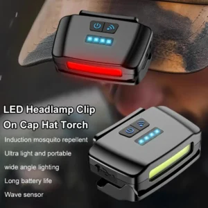lanterna de boné led sensor movimento