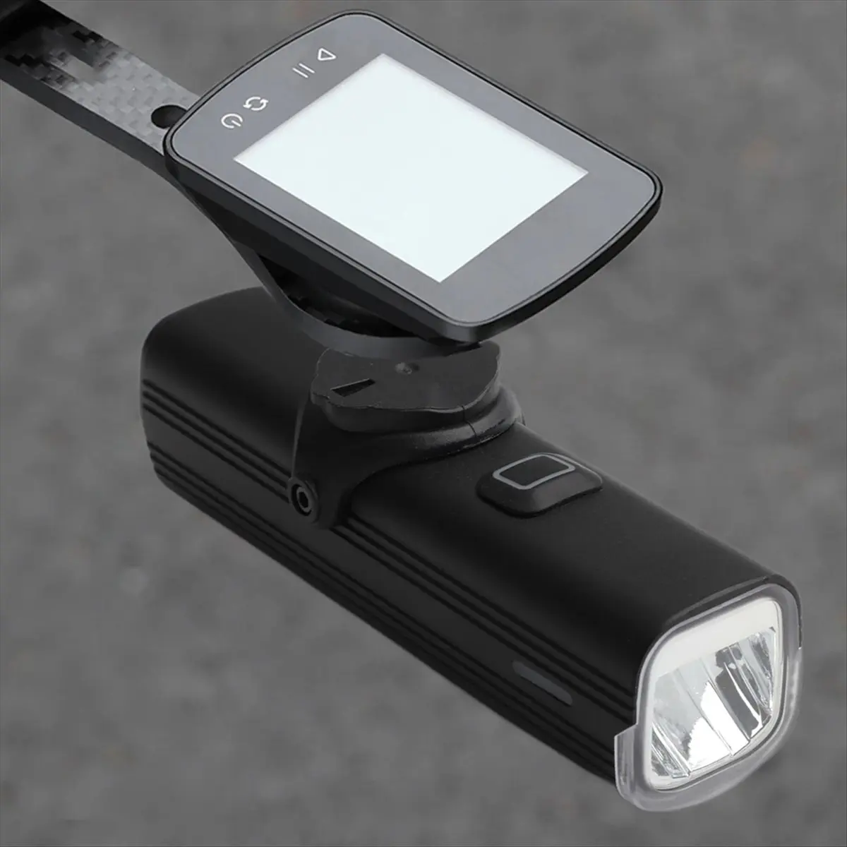 Farol de Bicicleta Recarregável USB 1200 Lúmens Preto - Imagem 6