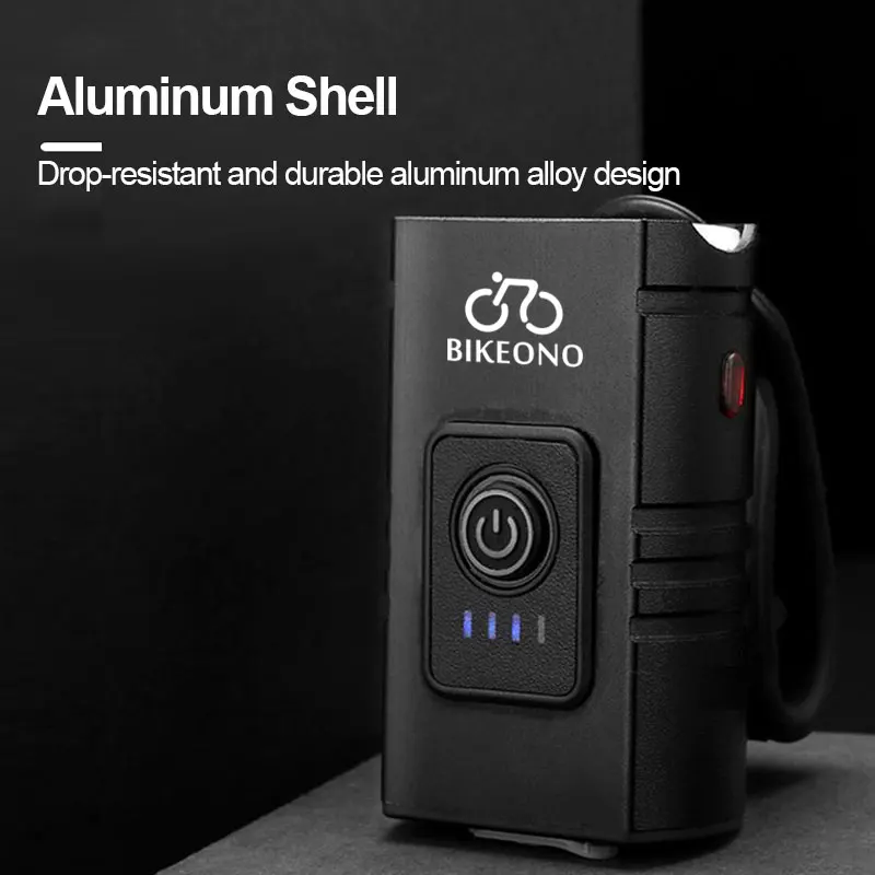Luz de Bicicleta LED T6 Recarregável USB Amarela - Imagem 3