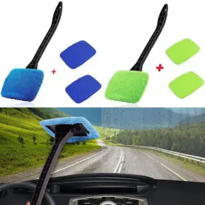 kit escova limpeza para-brisa carro
