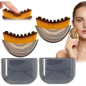 escova facial ergonômica contorno linfático
