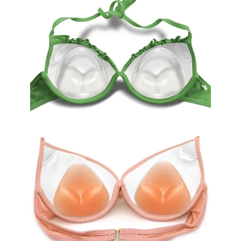 Almofada de Peito Triângulo Silicone Autoadesiva - Imagem 2
