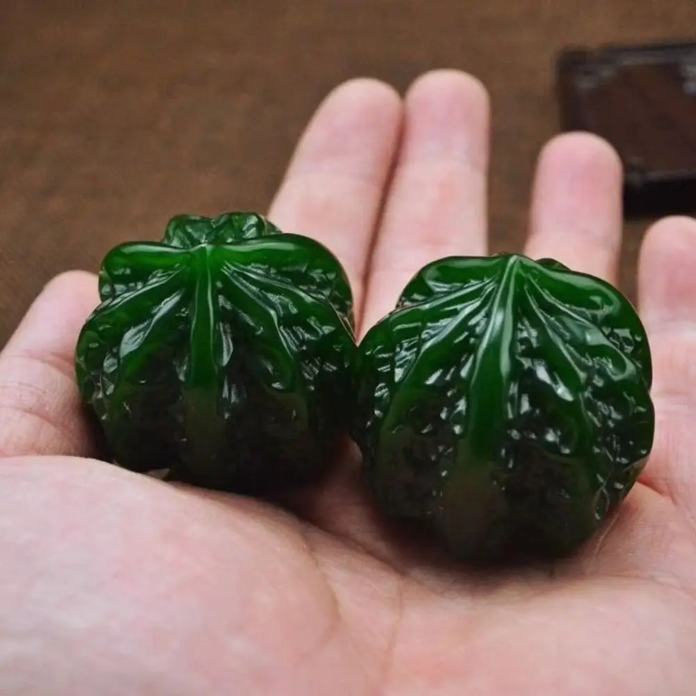 Bolas de Massagem de Pedra de Jade Marfim 40 mm - Imagem 2