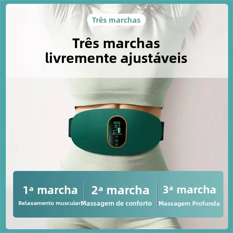 Cinto de Massagem Abdominal EMS Aquecimento e Vibração - Imagem 2